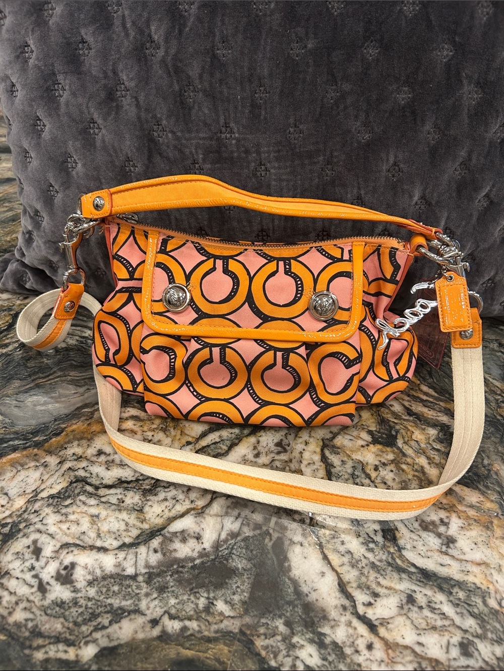 Coach Y2K Orange and Pink Poppy Collection